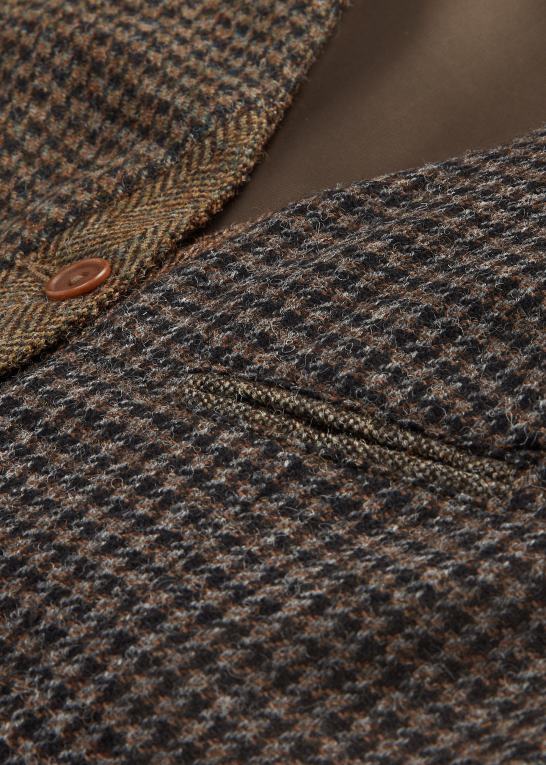 oliven/kul/tan multi Kvinder Ralph Lauren patchwork tweed vest Z426B3678