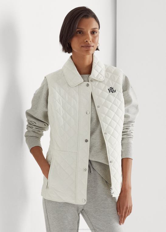 pergament creme Kvinder Ralph Lauren diamant-quiltet vest Z426B4127