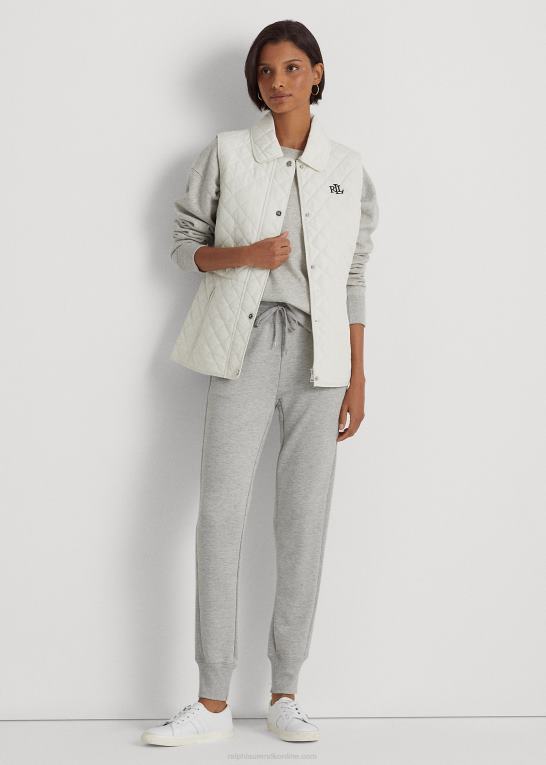pergament creme Kvinder Ralph Lauren diamant-quiltet vest Z426B4127