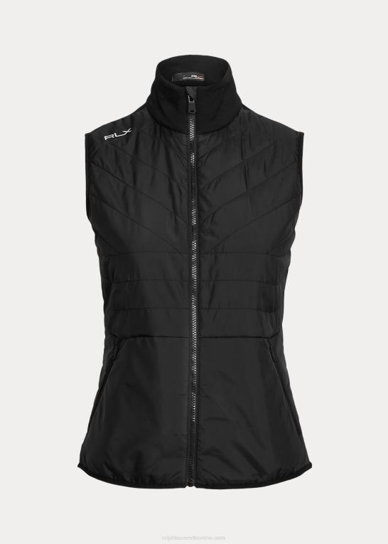 sort Kvinder Ralph Lauren hybrid mockneck lynlåsvest Z426B3752
