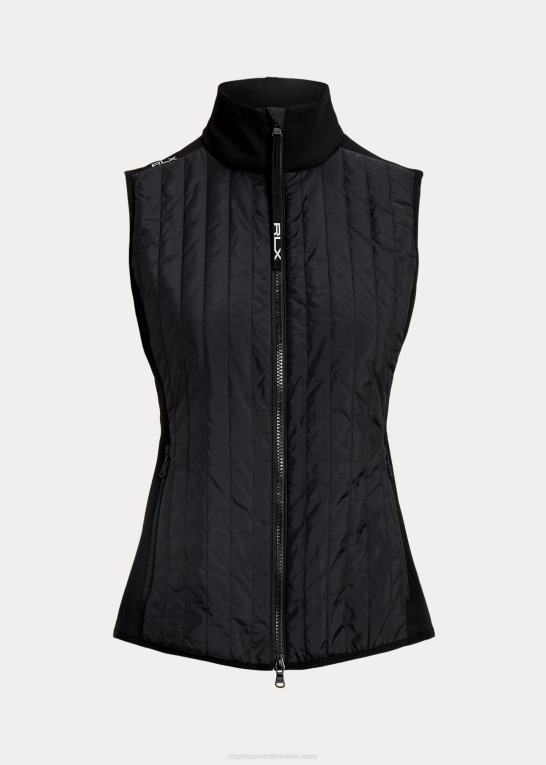 sort Kvinder Ralph Lauren hybrid ydeevne vest med fuld lynlås Z426B3735