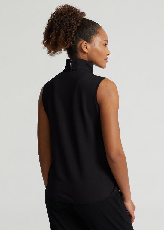 sort Kvinder Ralph Lauren hybrid ydeevne vest med fuld lynlås Z426B3735