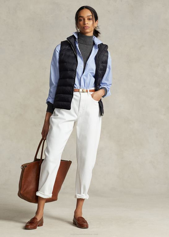 sort Kvinder Ralph Lauren pakbar quiltet vest Z426B3283