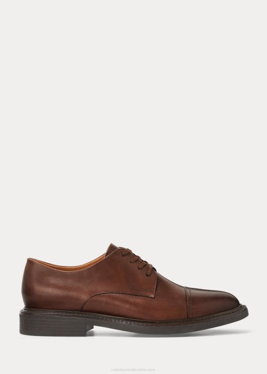 Brun Mænd Ralph Lauren asher læder cap toe sko Z426B2110