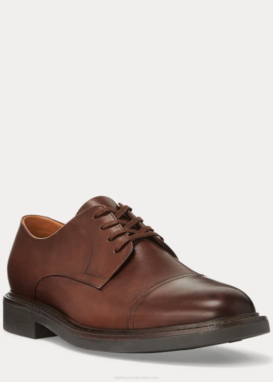Brun Mænd Ralph Lauren asher læder cap toe sko Z426B2110