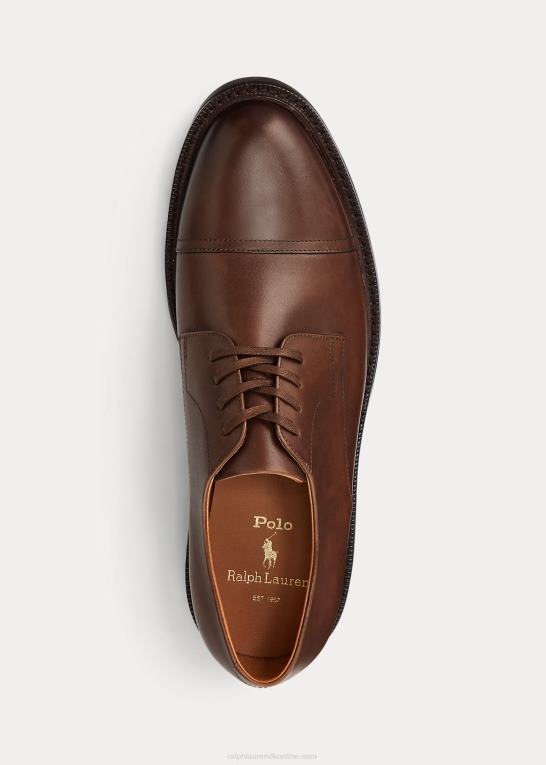 Brun Mænd Ralph Lauren asher læder cap toe sko Z426B2110