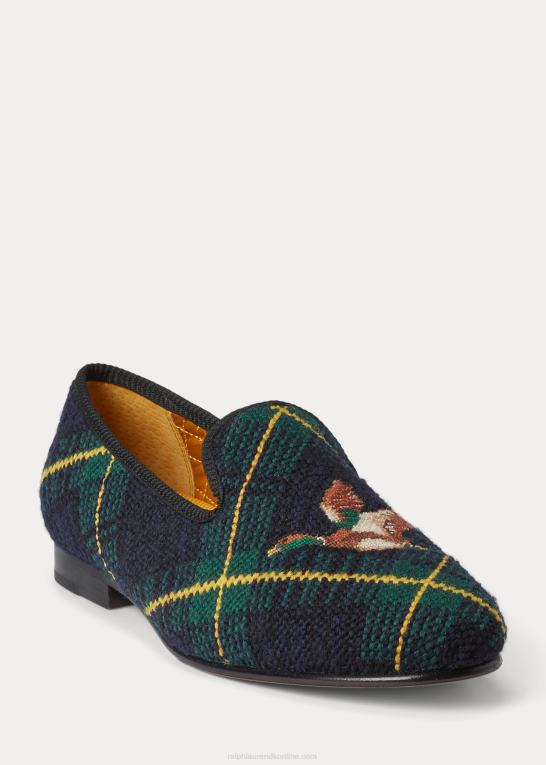 and og hunde Mænd Ralph Lauren paxton duck & hound nålespids tøffel Z426B2106