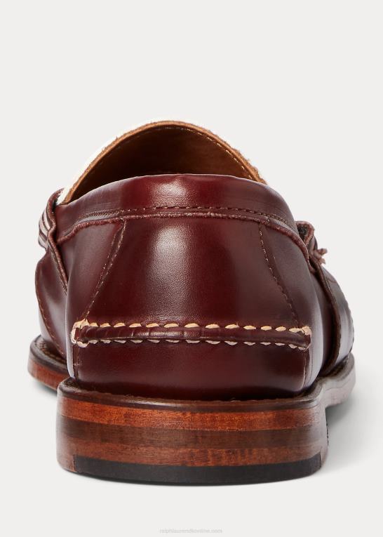 bordeaux og fløde Mænd Ralph Lauren the morehouse collection penny loafer Z426B2094