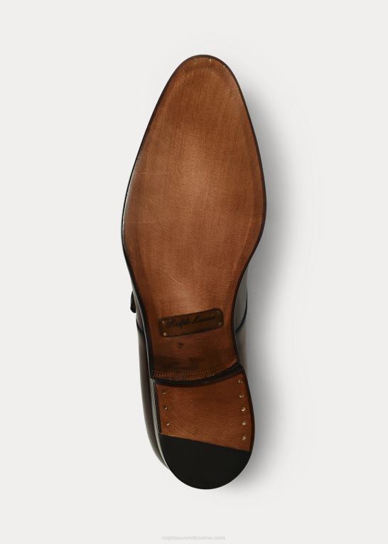 mørkebrun Mænd Ralph Lauren darnell kalve munke-strop sko Z426B8733