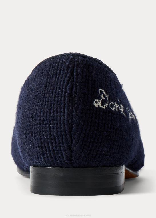 marine/nautisk Mænd Ralph Lauren paxton nautisk nålespids tøffel Z426B2105