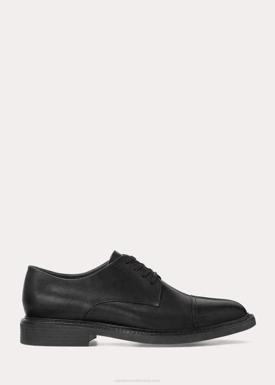 sort Mænd Ralph Lauren asher læder cap toe sko Z426B2109