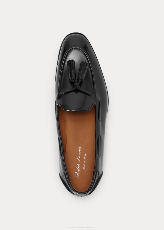 sort Mænd Ralph Lauren luther kvast kalveskind loafer Z426B2160