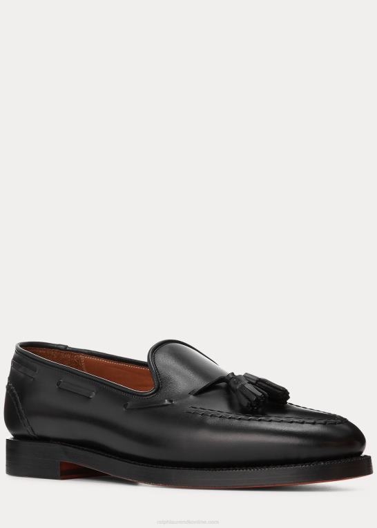 sort Mænd Ralph Lauren stand loafer af kalveskind Z426B2088