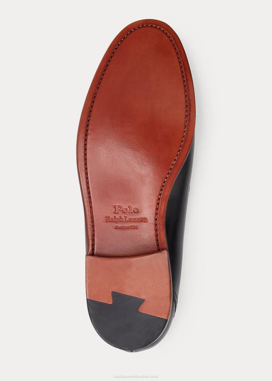 sort Mænd Ralph Lauren stand loafer af kalveskind Z426B2088