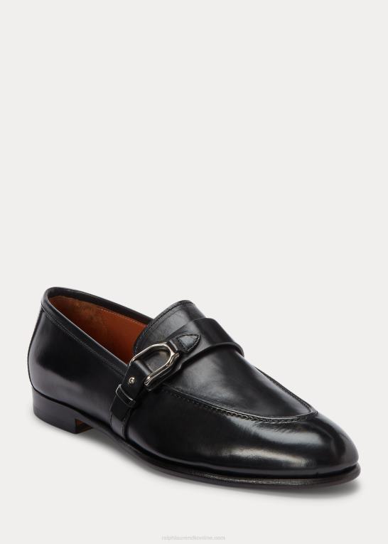sort Mænd Ralph Lauren welington loafer i kalveskind Z426B2153