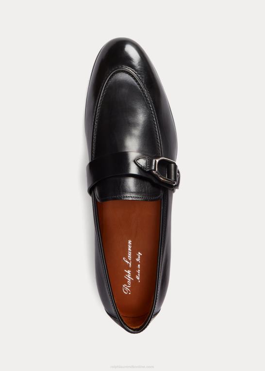 sort Mænd Ralph Lauren welington loafer i kalveskind Z426B2153