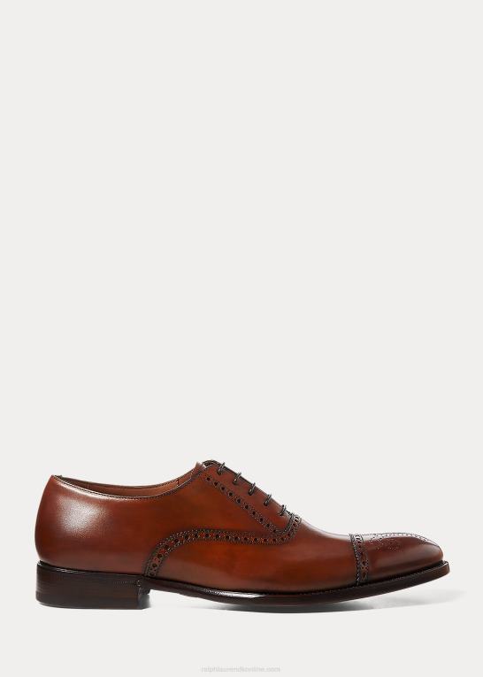 tan Mænd Ralph Lauren denver cap-toe sko Z426B8735