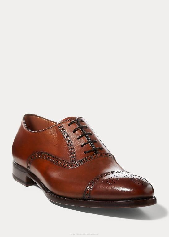 tan Mænd Ralph Lauren denver cap-toe sko Z426B8735