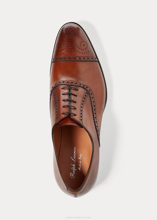 tan Mænd Ralph Lauren denver cap-toe sko Z426B8735