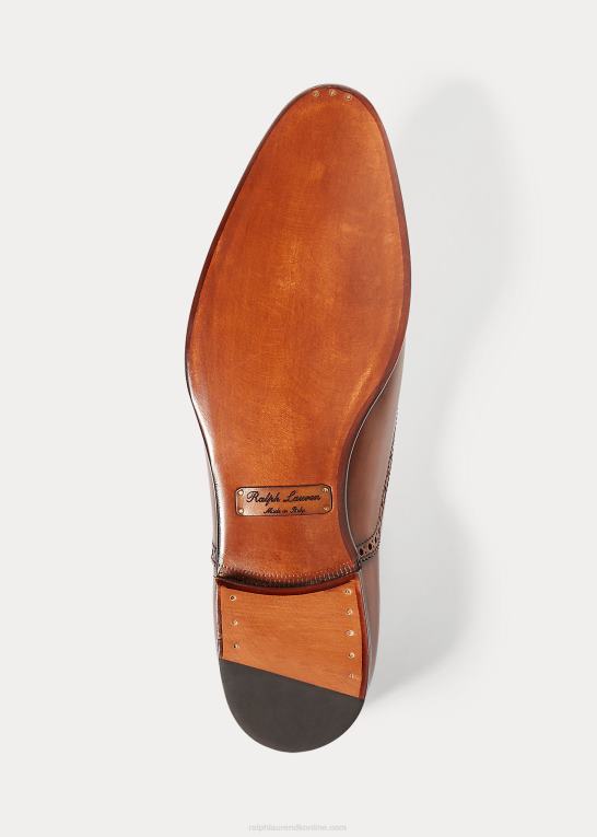tan Mænd Ralph Lauren denver cap-toe sko Z426B8735