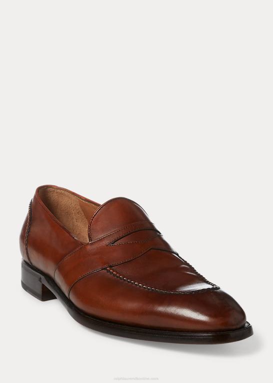 tan Mænd Ralph Lauren meegan penny loafer Z426B2156