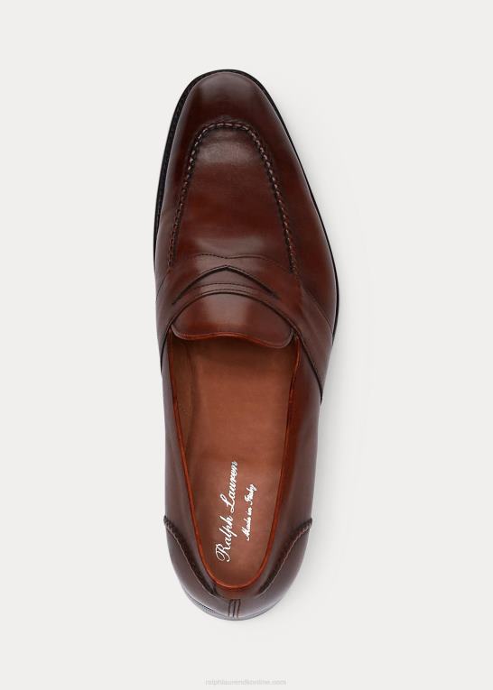 tan Mænd Ralph Lauren meegan penny loafer Z426B2156