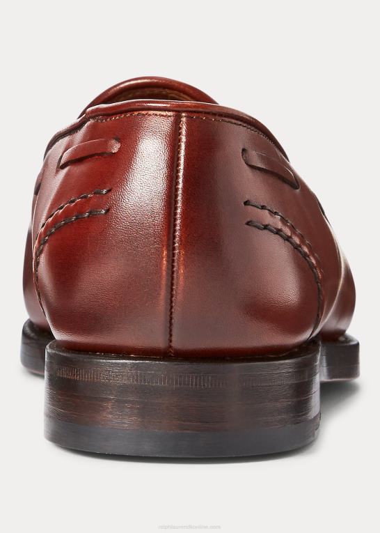 tan Mænd Ralph Lauren stand loafer af kalveskind Z426B2089