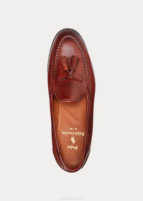 tan Mænd Ralph Lauren stand loafer af kalveskind Z426B2089