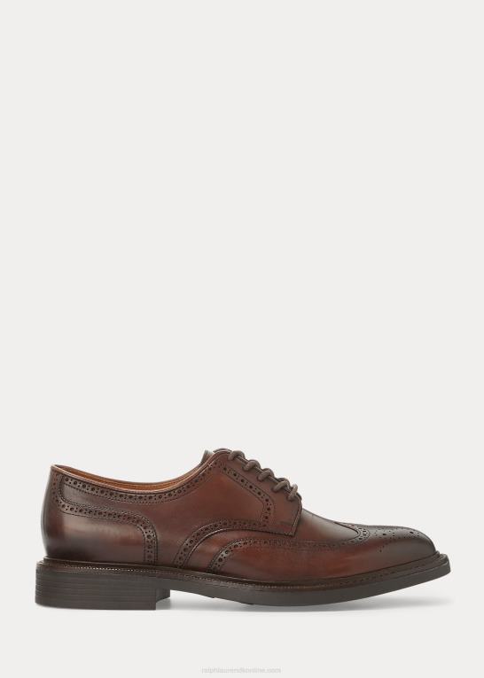Brun Mænd Ralph Lauren asher læder vingespids Z426B2113