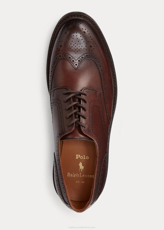 Brun Mænd Ralph Lauren asher læder vingespids Z426B2113