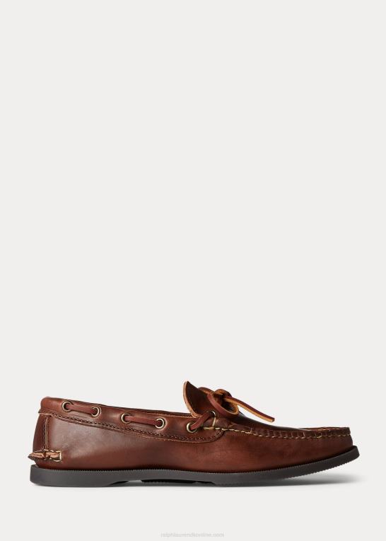 Brun Mænd Ralph Lauren læder camp mokkasin Z426B2085
