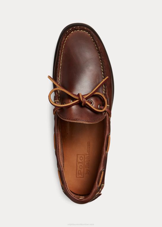 Brun Mænd Ralph Lauren læder camp mokkasin Z426B2085