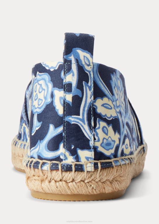 cera choppa Mænd Ralph Lauren bowsworth espadrille i twill med blomster Z426B2178