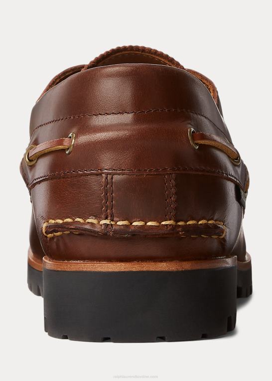 chokolade brun Mænd Ralph Lauren ranger bådsko i læder Z426B8728