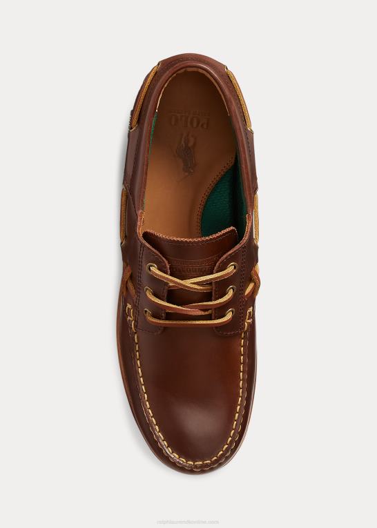 chokolade brun Mænd Ralph Lauren ranger bådsko i læder Z426B8728
