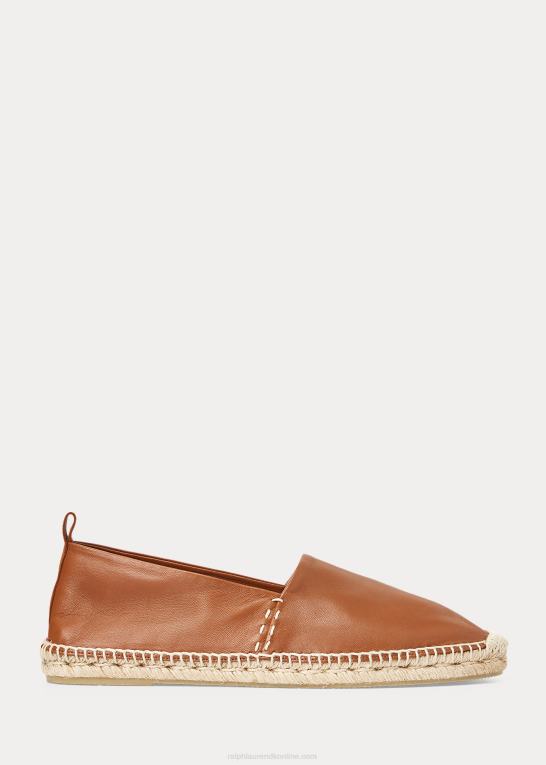 cuoio Mænd Ralph Lauren bowsworth lammeskind espadrille Z426B8732