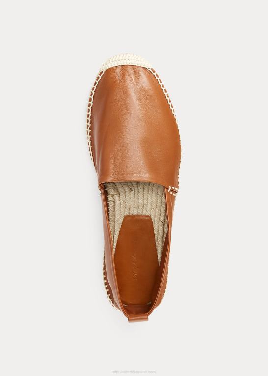 cuoio Mænd Ralph Lauren bowsworth lammeskind espadrille Z426B8732