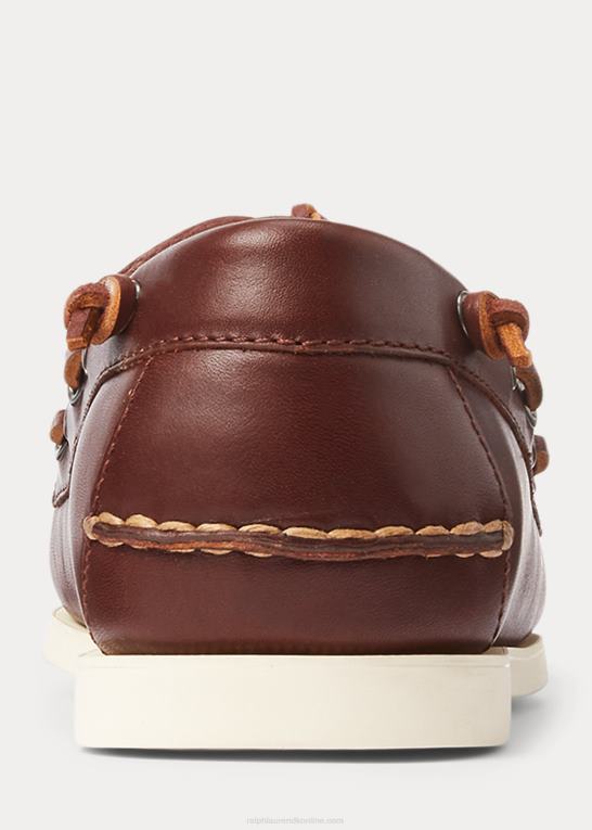 dyb sadelbrun Mænd Ralph Lauren merton bådsko i læder Z426B2077