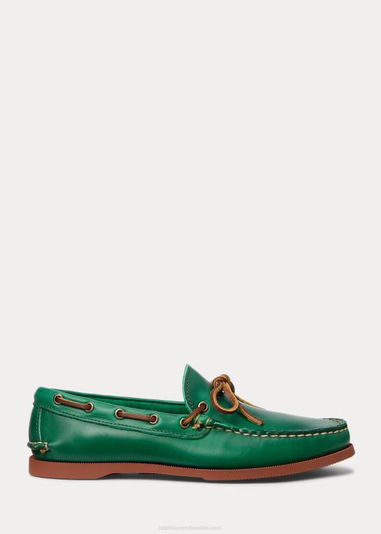 golf green Mænd Ralph Lauren læder camp mokkasin Z426B2087