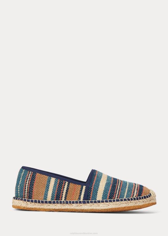 indigo multi Mænd Ralph Lauren håndvævet jacquard espadrille Z426B2130