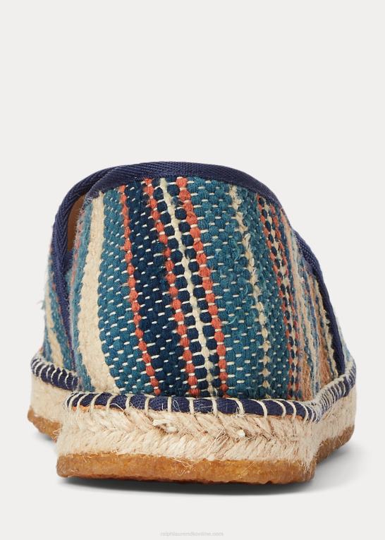 indigo multi Mænd Ralph Lauren håndvævet jacquard espadrille Z426B2130