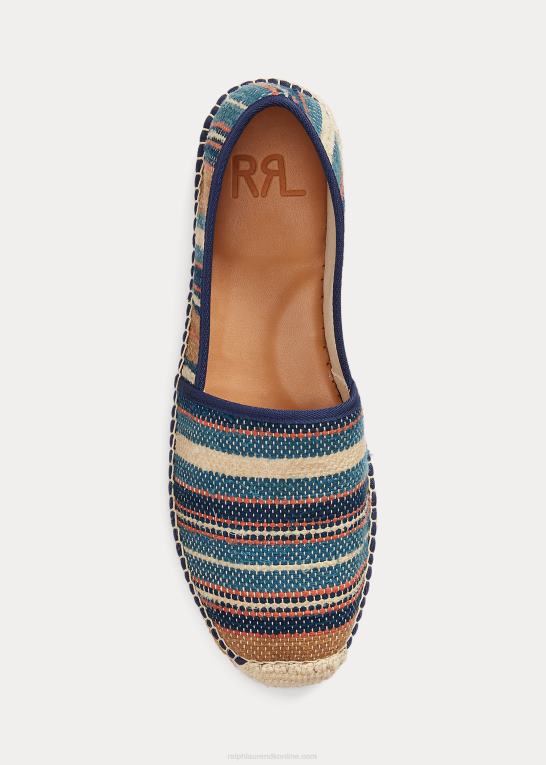 indigo multi Mænd Ralph Lauren håndvævet jacquard espadrille Z426B2130
