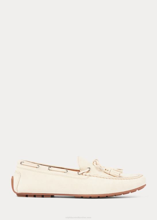 klassisk creme Mænd Ralph Lauren harold kvast kalve-ruskind driver Z426B2164