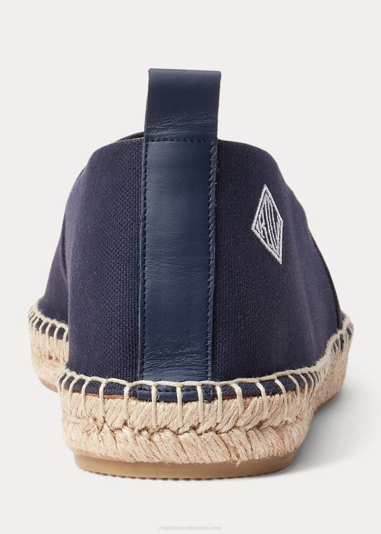 klassisk formand flåde Mænd Ralph Lauren bowsworth monogram canvas espadrille Z426B2173