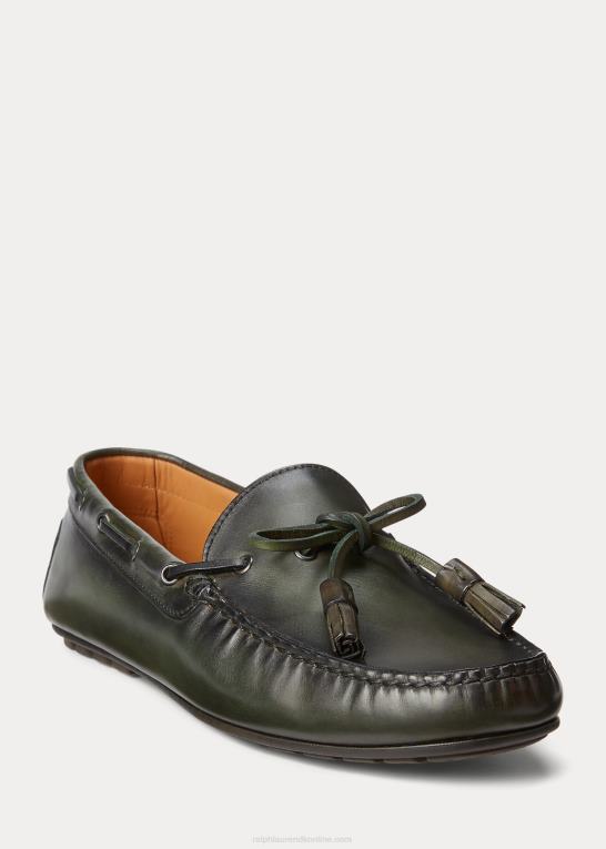 mørk racergrøn Mænd Ralph Lauren harold kalveskindskvastdriver Z426B2170