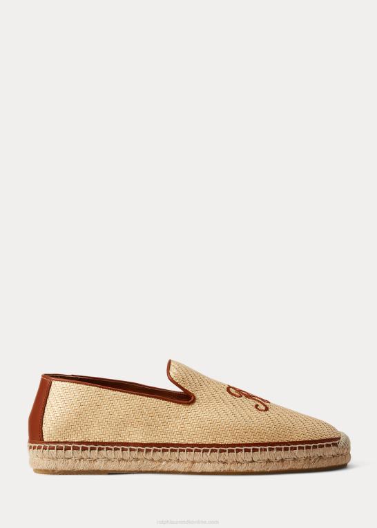 naturlig Mænd Ralph Lauren broderet canvas loafer espadrille Z426B2176