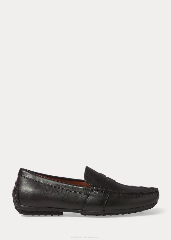 sort Mænd Ralph Lauren Reynold fuldkorns driver Z426B2096