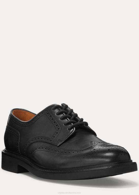 sort Mænd Ralph Lauren asher læder vingespids Z426B2111