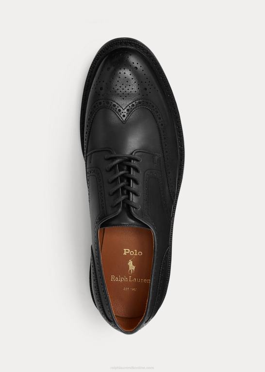 sort Mænd Ralph Lauren asher læder vingespids Z426B2111