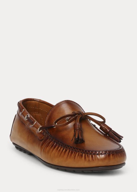 tan Mænd Ralph Lauren harold kvast kalveskind driver Z426B2167